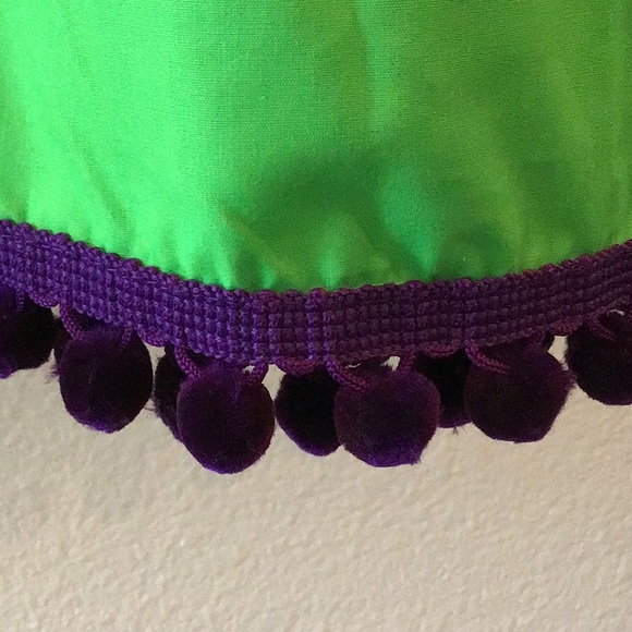 Vintage 70’s Hand Embroidered Flower Mexican Dress size L - Picture 5 of 11